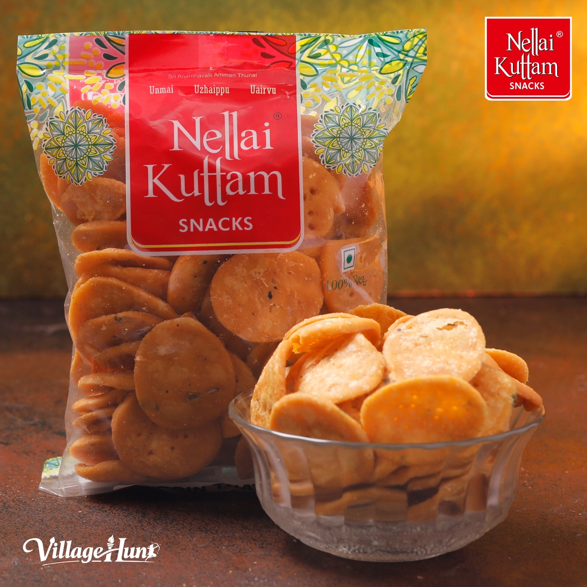Coin Thattai 150g Traditional South Indian Snack – Nellai Kuttam Snack