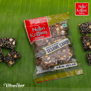 Black Sesame Candy Cut (80g) – Traditional Ellu Mittai - Nellai Kuttam Snacks