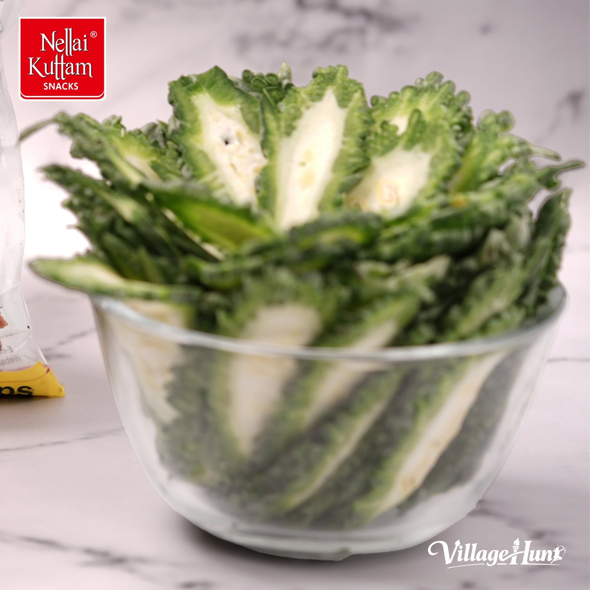 Bitter Gourd Chips 100g – Crispy Traditional South Indian Snack - Nellai Kuttam Snacks