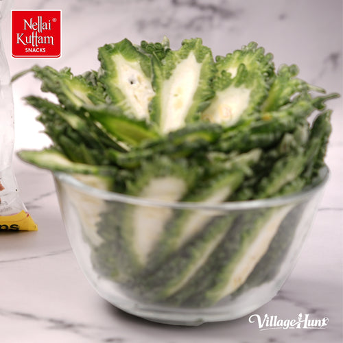 Bitter Gourd Chips 100g – Crispy Traditional South Indian Snack - Nellai Kuttam Snacks