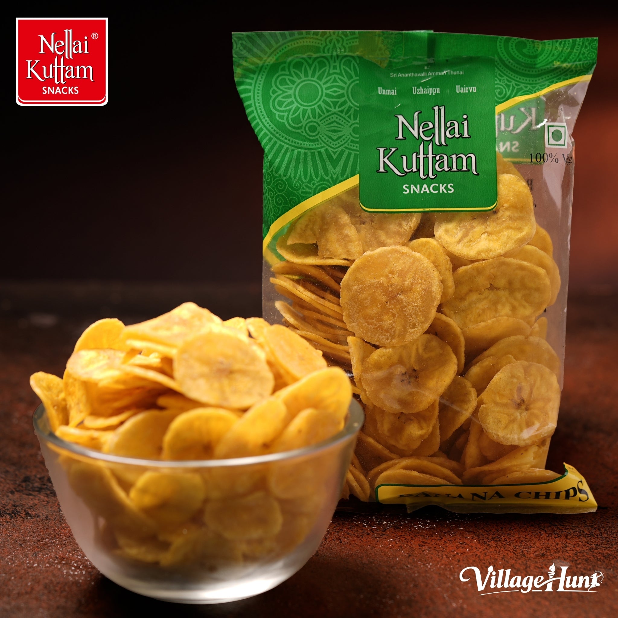 Nendran Banana Chips Traditional South Indian Snack – Nellai Kuttam Snacks