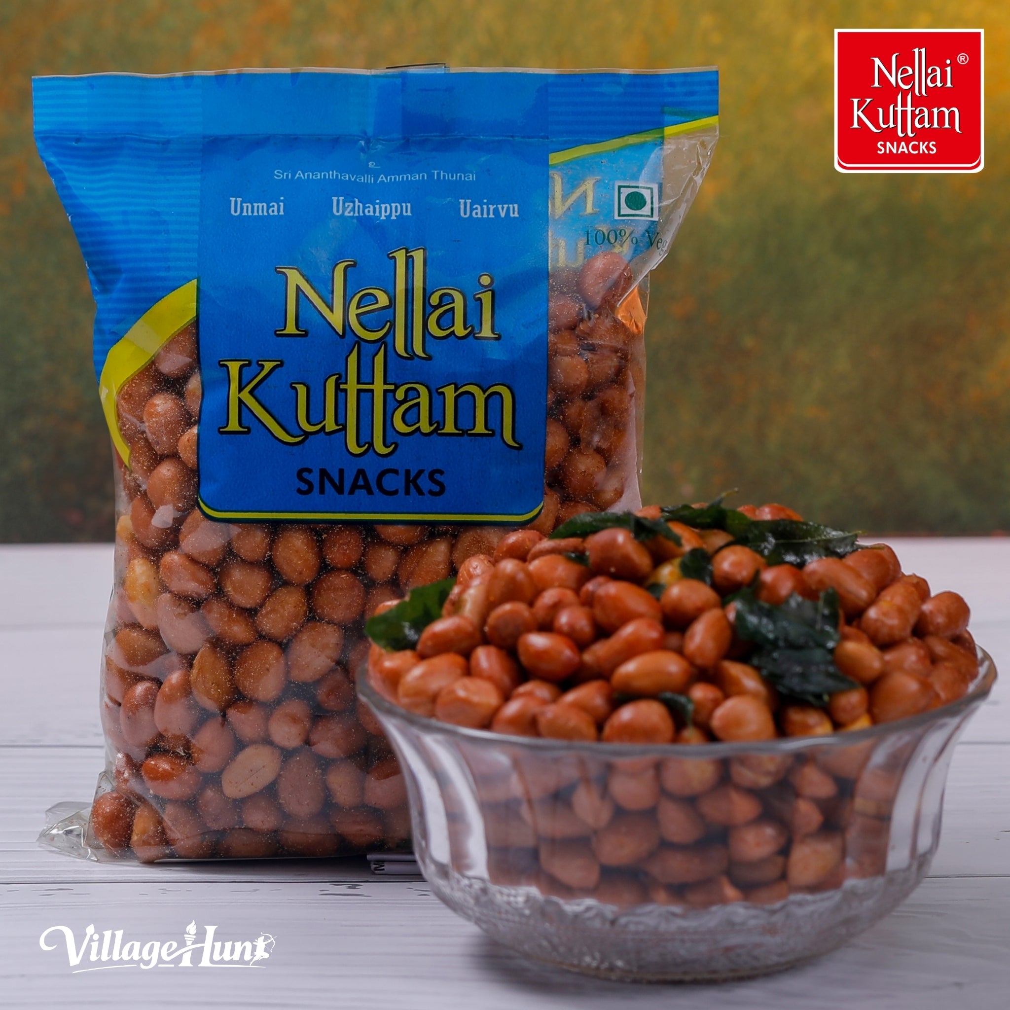 Kara Kadalai Nellai Kuttam Snacks spicy peanut snack South Indian Tamil Nadu
