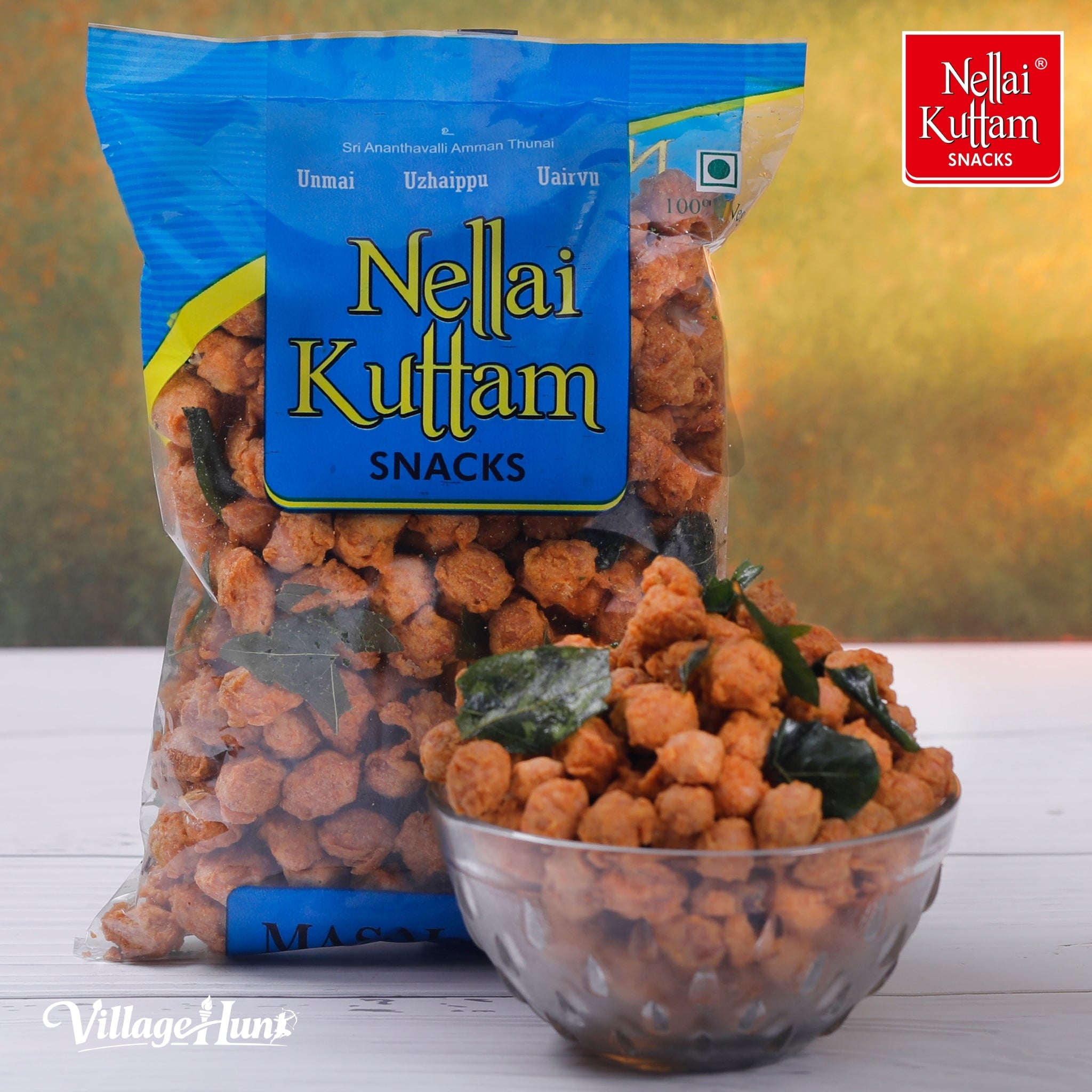 Masala Peanut Nellai Kuttam Snacks spicy crunchy roasted peanut snack Tamil Nadu