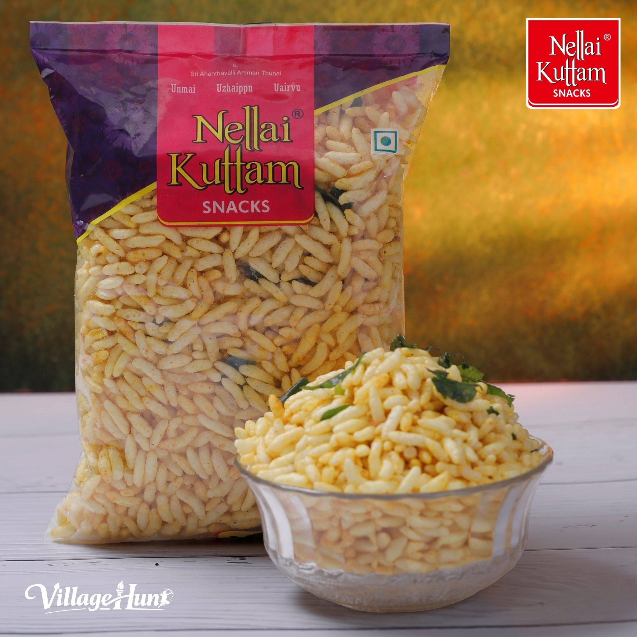 Masala Pori Nellai Kuttam Snacks spicy puffed rice South Indian street snack Tamil Nadu